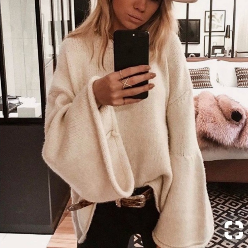 Zara Oversized Bell sleeved  sweater